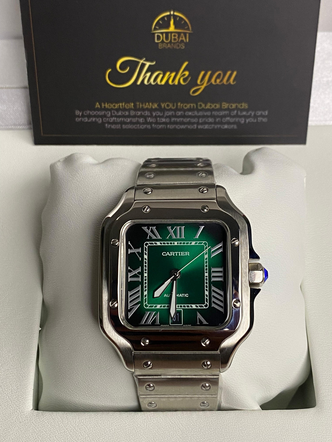 Cartier Santos de Cartier Green Dial  40mm
