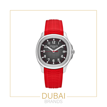 Patek Philippe Aquanaut – Red Rubber Strap – Black Dial – Automatic