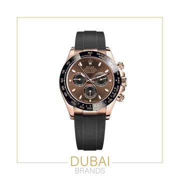 Rolex Daytona 44 mm Chocolate Dial Rose Gold Oysterflex