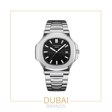Patek Philippe Nautilus – Black Dial – Stainless Steel Bracelet – Automatic