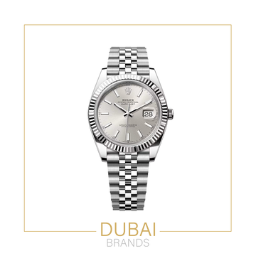 Datejust 41mm Fluted Bezel Silver Index Dial Jubilee Stainless Steel