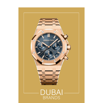 ساعة كرونوغراف رويال أوك من أوديمار بيجيه بمينا زرقاء