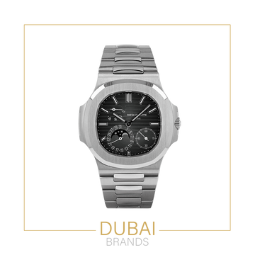 Patek Philippe Nautilus Moonphase Manual Wind Black Dial