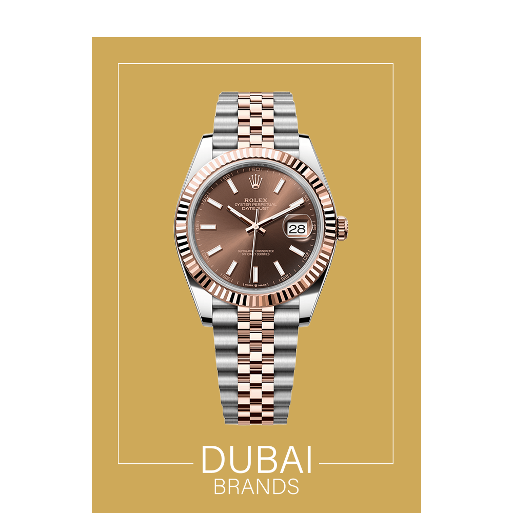 Super Clone Rolex Datejust 41 mm Chocolate Dial Two Tone