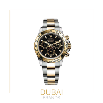 Rolex Cosmograph Daytona Black Dial Two-Tone Gold & Steel
