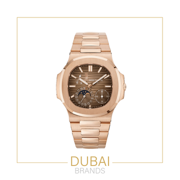 Patek Philippe Nautilus Moonphase Manual Wind Rose Gold – Brown Dial – Bracelet