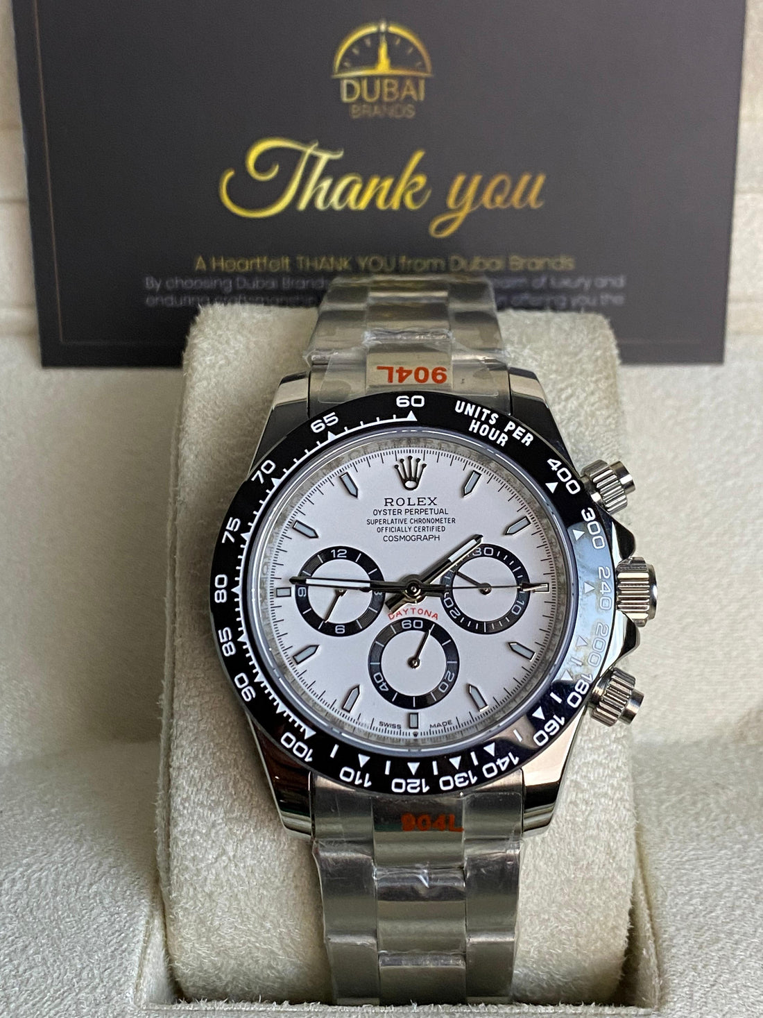 Rolex Cosmograph Daytona 40 mm White Dial