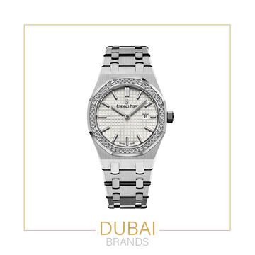 Audemars Piguet Royal Oak – Silver Dial with Diamond Bezel