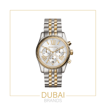 Michael Kors – White Chronograph Dial – Two Tone Bracelet – Original