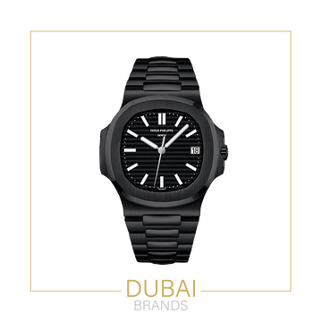Patek Philippe Nautilus – Black Dial – Black Stainless Steel Bracelet – Automatic