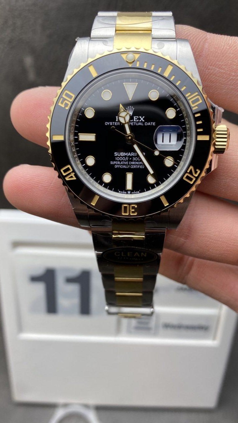 Super Clone Submariner 41 Black Dial Two Tone 
