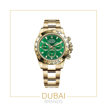 Daytona Green Dial on Yellow Gold Case and Bracelet