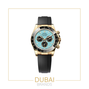 Rolex Daytona Yellow Gold Tiffany Dial Rubber Strap 44mm