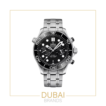 Omega Seamaster 44 mm, stainless steel on stainless steel – black dial edition