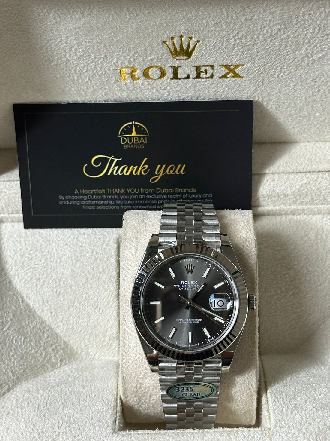 Super Clone Rolex Datejust 41 mm Slate Dial Jubilee