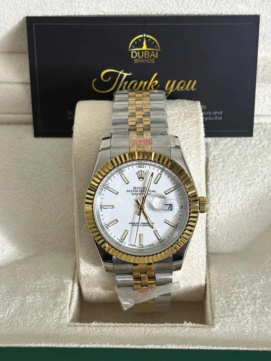 Datejust 41mm Two-Tone Jubilee White Dial