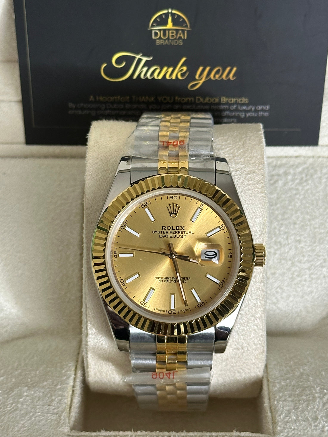 Rolex Datejust  Two Tone  Champagne Dial