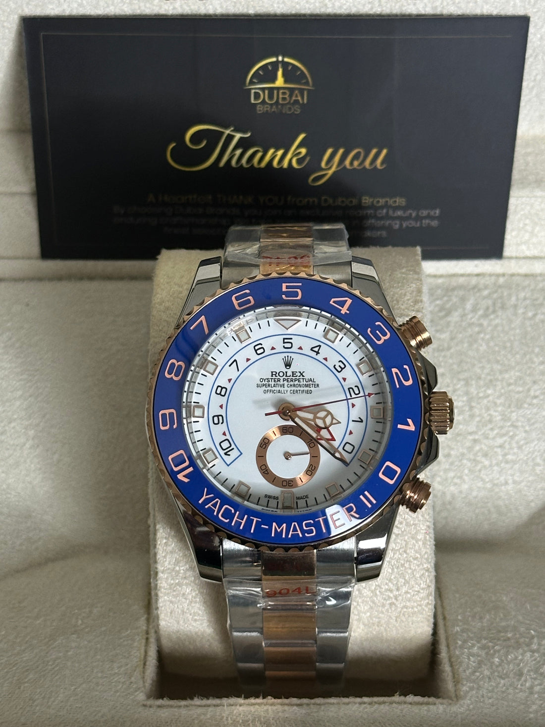 Rolex Yacht-Master II  Two Tone  White Dial  Automatic 44mm