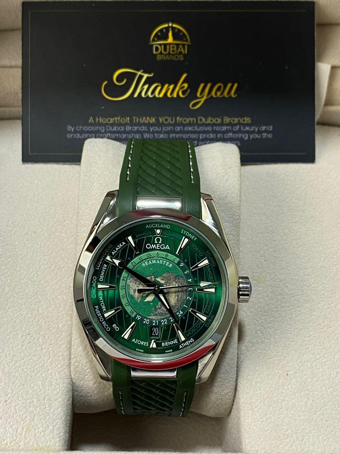 Omega Seamaster Aqua Terra Worldtimer – Green Edition