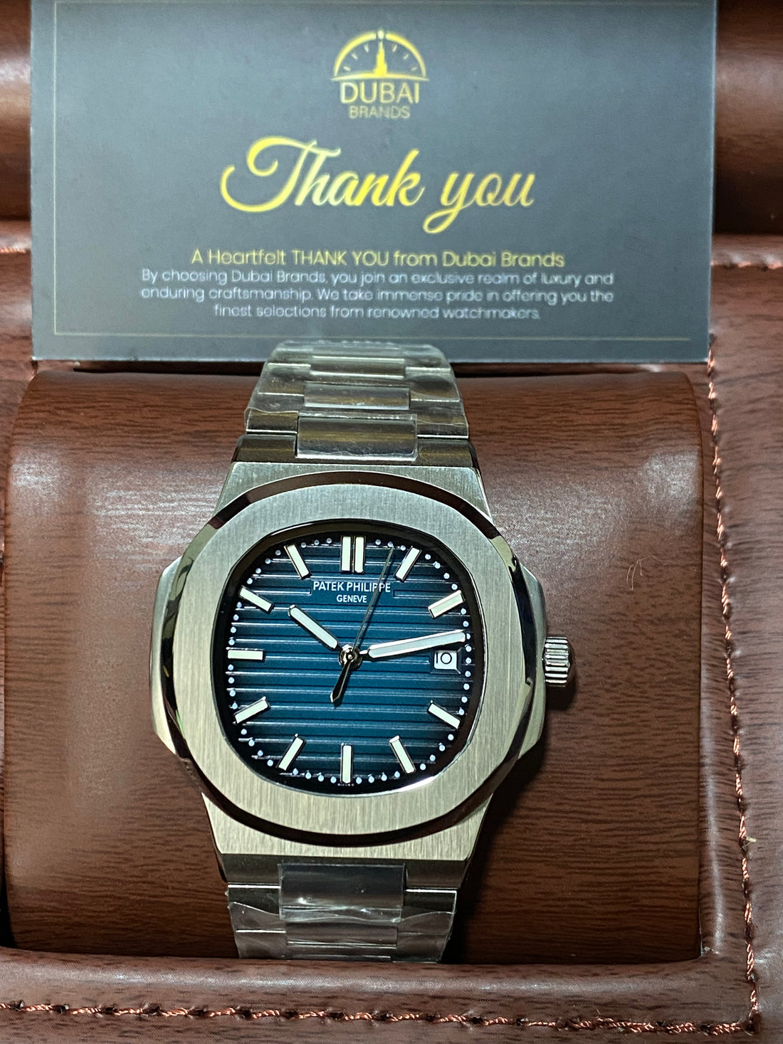 Patek Philippe Nautilus 42 mm Sunburst Blue with Black Gradient