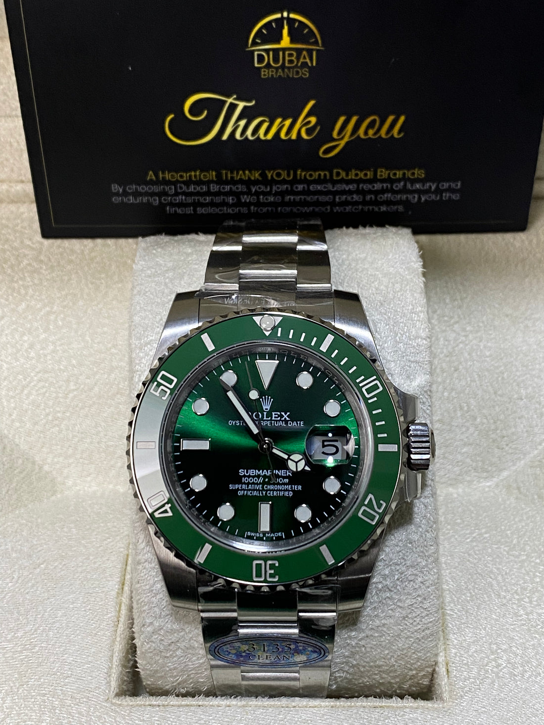 Super Clone Submariner Date Hulk 40 Green Dial