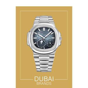 باتيك فيليب نوتيلوس مون فيز مينا تاريخ باللون الأزرق