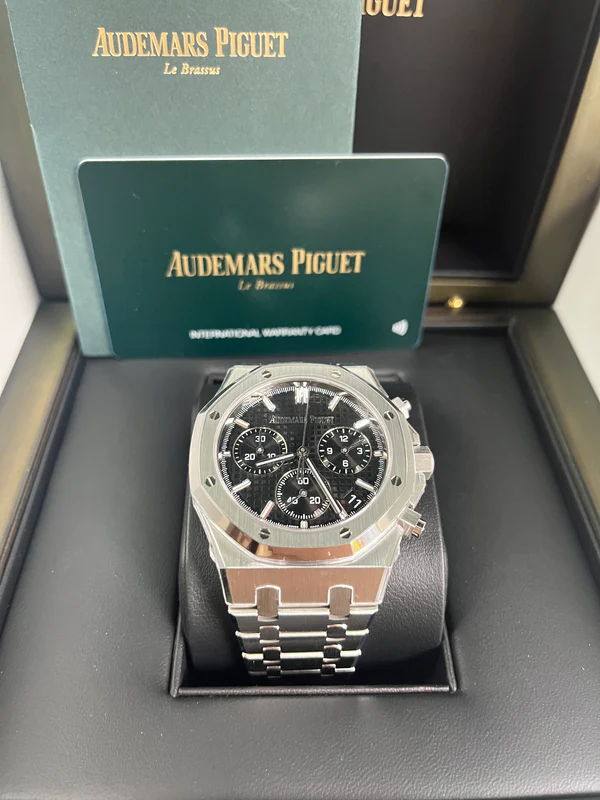 Audemars Piguet Royal Oak Selfwinding Chronograph Steel Black Dial 