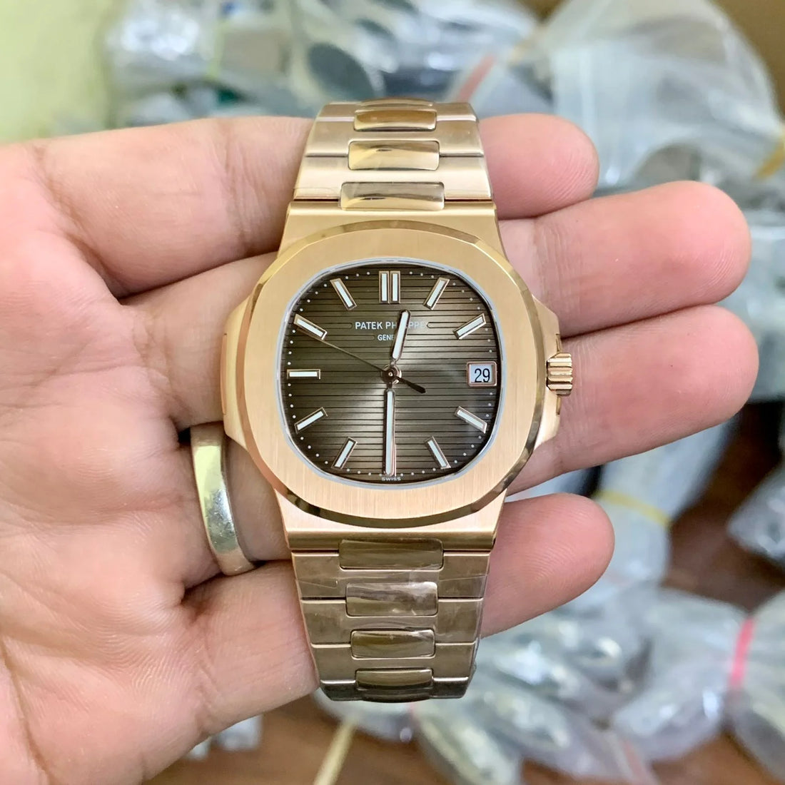 Patek Philippe Nautilus 42 mm Sunburst Brown with Black Gradient