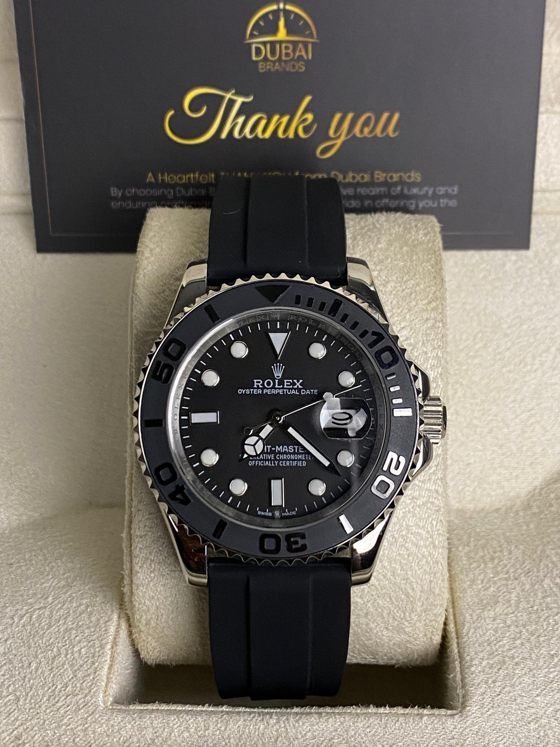 Yacht-Master 40 mm Silver Oysterflex