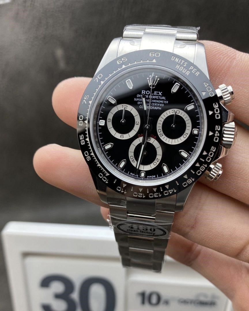 Super Clone Daytona 40 Black Dial Ceramic Bezel SA4130 Movement