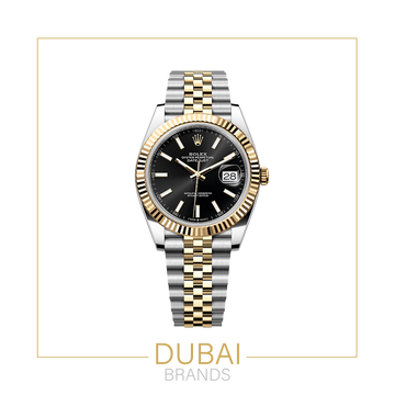Rolex Datejust – Black Dial – Two Tone Jubilee Bracelet
