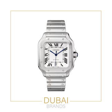Cartier Santos  White Dial  Stainless Steel  Automatic 40mm