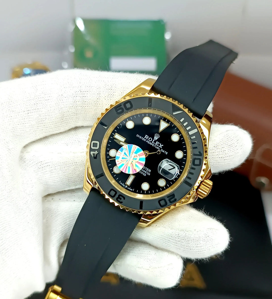 Rolex Yacht-Master 40 mm Gold Oysterflex