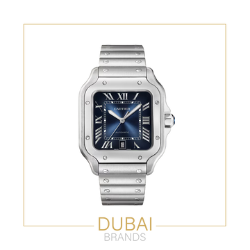 Cartier Santos  Blue Dial  Stainless Steel  Automatic  40mm