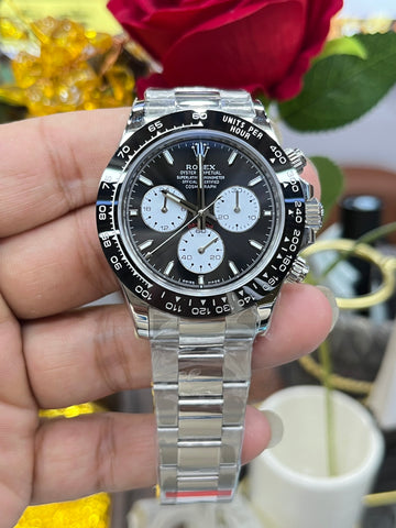 Super Clone Daytona Black Dial With White Subdials