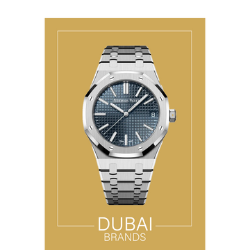 ساعة أوديمار بيجيه رويال أوك بمينا زرقاء بمناسبة الذكرى السنوية الخمسين