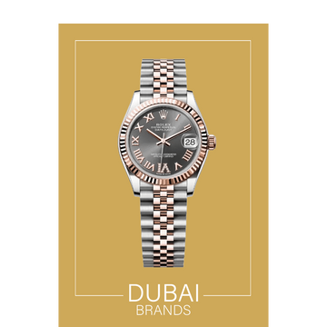 SC Rolex Datejust 31 Grey Dial Roman Fluted Bezel Jubilee Two Tone