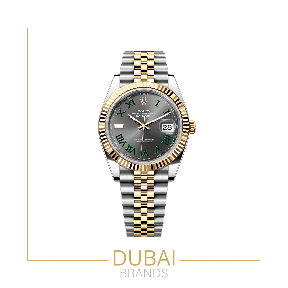 Rolex DateJust Silver-Gold Fluted Bezel