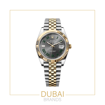 Rolex DateJust Silver-Gold Fluted Bezel