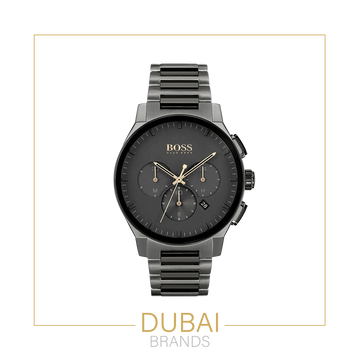 Hugo Boss Original Watch For Men 1513814 Black Stainless Steel Multi-Function