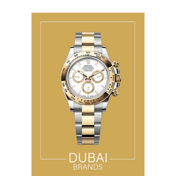 SC Rolex Daytona 40 Two Tone Yellow Gold White Dial Oyster