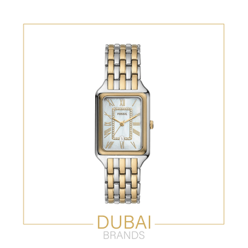 Fossil Raquel Original Watch For Women ES5305 Mother-of-Pearl Dial Two-Tone Stainless Steel Bracelet