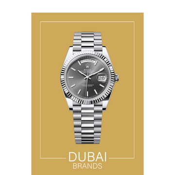 Rolex Day-Date – Grey Dial – President – Fluted Bezel – Automatic – 40mm