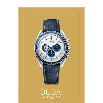 SC Omega Speedmaster Silver Snoopy Award 50th Anniversary 42 White Dial Blue Fabric Strap