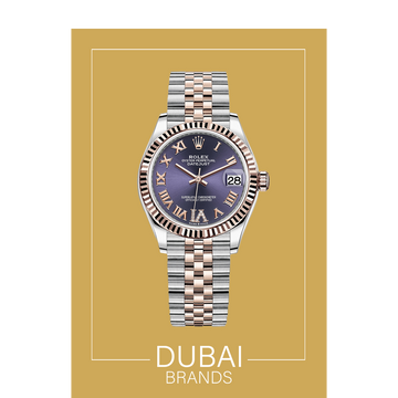 SC Rolex Datejust 31 Purple Dial Diamond Bezel Jubilee Two Tone