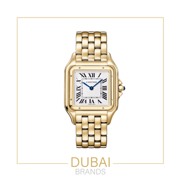 Cartier Panthère Medium Yellow Gold White Dial Roman Numerals Bracelet