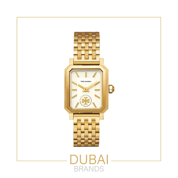 Tory Burch Robinson TBW1500 Original Watch For Women Gold Dial Gold Stainless Steel Bracelet