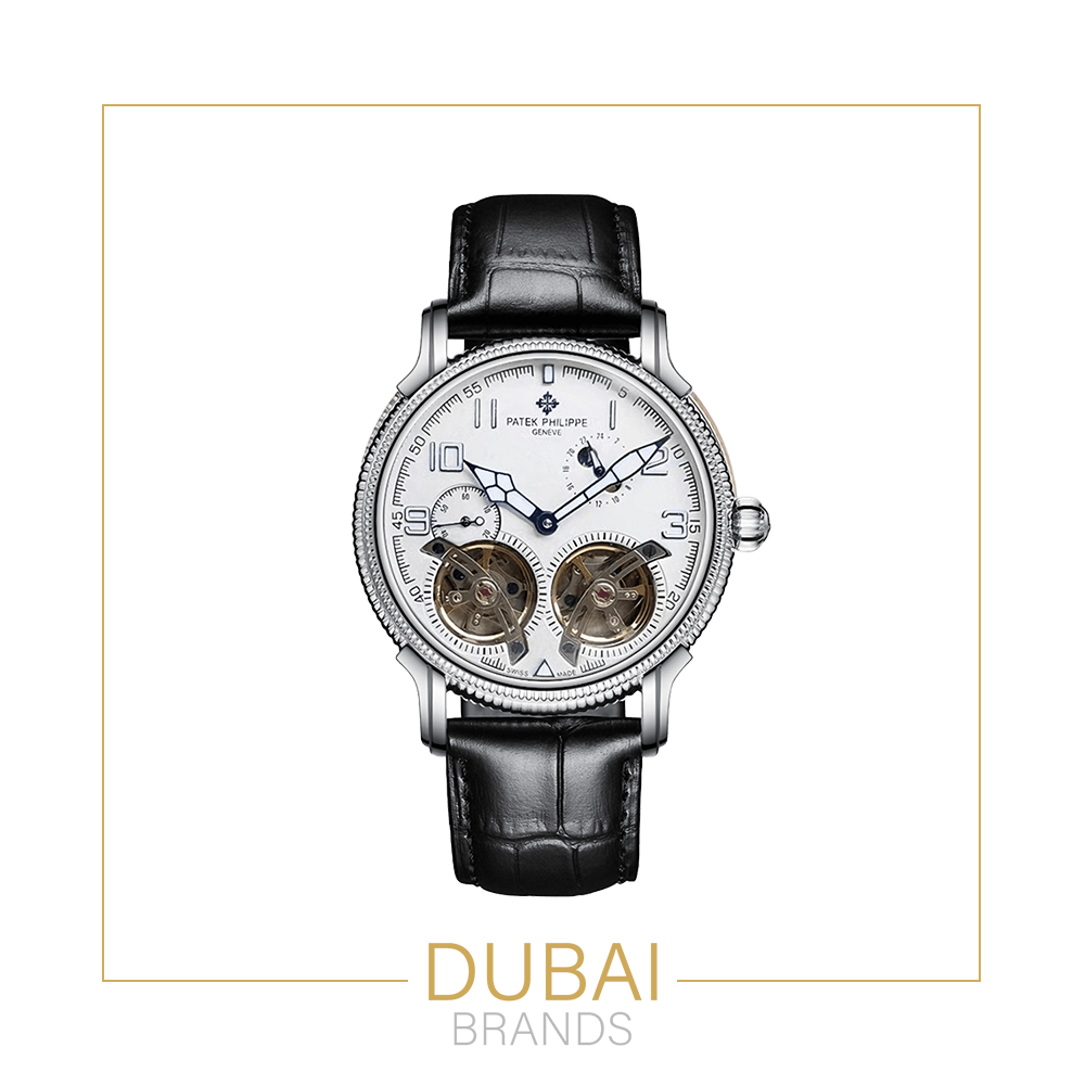 Patek Philippe Grand Complications Double Tourbillon – White Dial – Leather Strap – Automatic