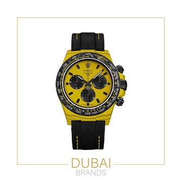 Rolex Daytona 40 Yellow Carbon Yellow Dial Black Subdials Ceramic Rubber