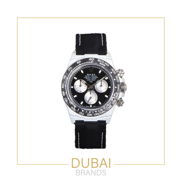 Rolex Daytona 40 Stainless Steel Black Dial White Subdials Ceramic Rubber